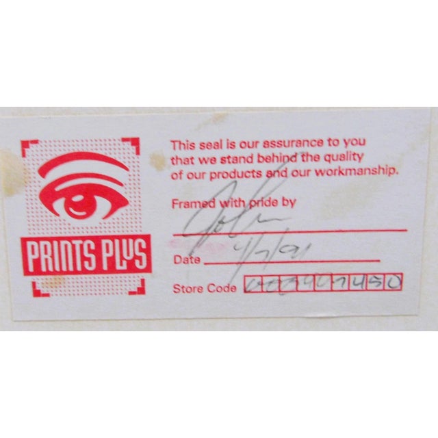 1980s Ansel Adams Large Framed El Capitan Yosemite 1989 Gardner Lithograph For Sale - Image 5 of 5