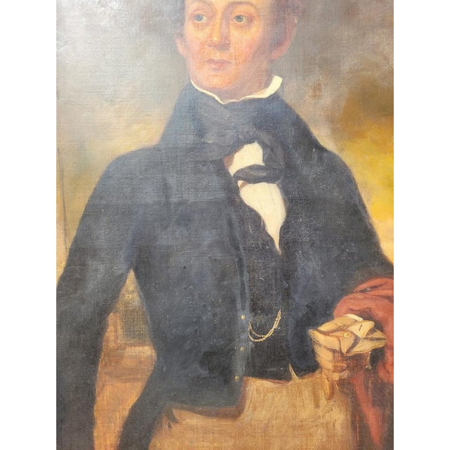 Portrait of Aristocrat, Large Oil on Canvas, 19th Century, Framed For Sale - Image 15 of 18