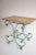 19th Century French Iron Patisserie Table With Travertine Top For Sale In Aspen - Image 6 of 7