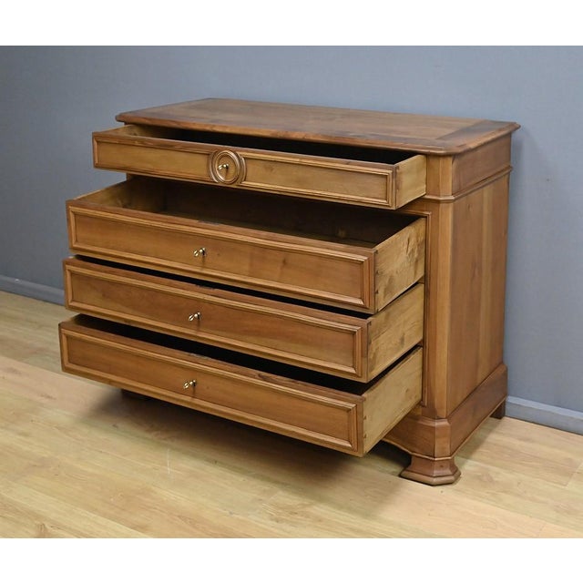 Louis-Philippe Style Walnut Chest of Drawers, 1900s For Sale - Image 13 of 18