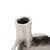 Silver Shirin- Polished Silver Reverse Vase in Cast Aluminum- Tall For Sale - Image 8 of 11