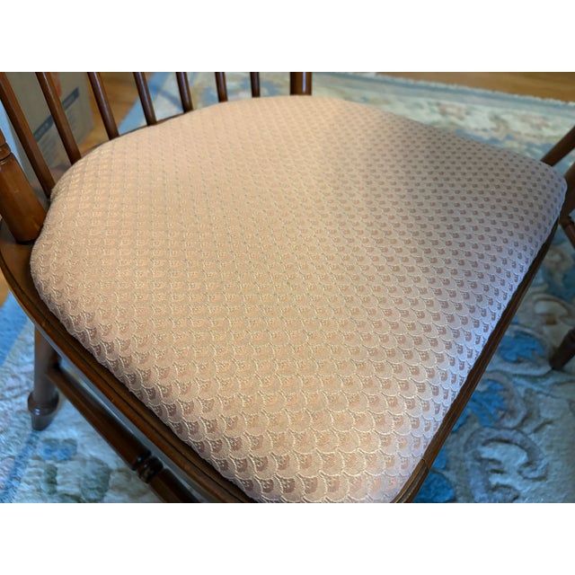 Vintage Solid Cherry Dining Table by Jb Van Sciver Co. With Chairs For Sale - Image 11 of 15