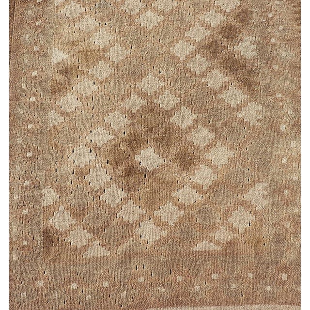 Vintage Turkish Tribal Kilim Runner With Warm Earth Tones and Geometric Patterns 2'5"x12'0" For Sale - Image 4 of 10