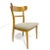 Tan 1960s Sculptural Solid Maple Carved Dining Chairs by Cushman Contemporary of Vermont - Set of 6 For Sale - Image 8 of 12