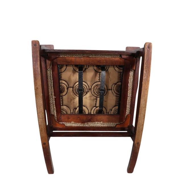 Art and Crafts Mission Rocking Chairs by L and Jg Stickley Circa 1900's For Sale - Image 10 of 12