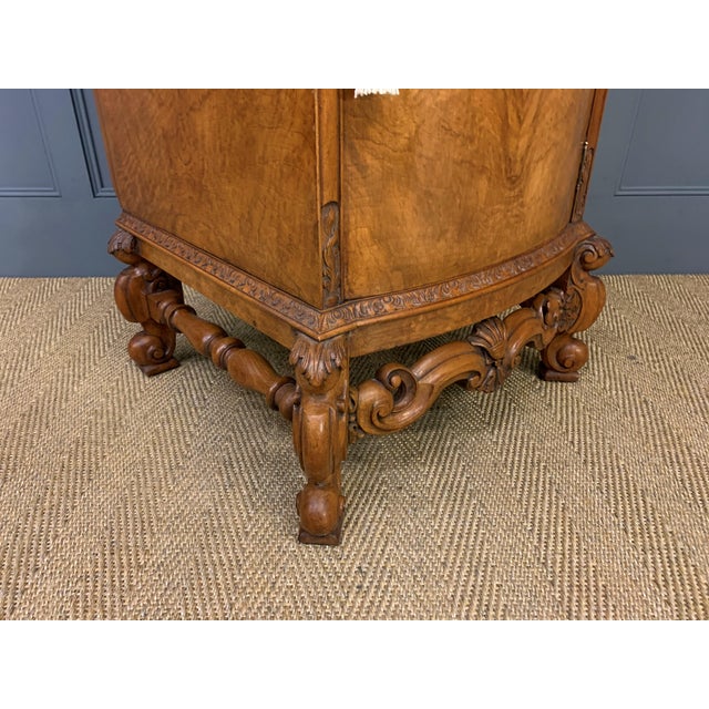 Tall Burr Walnut Pedestal Cupboards, 1910, Set of 2 For Sale - Image 18 of 18
