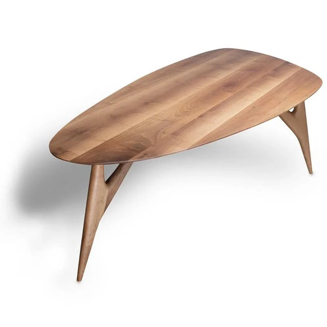 Wood Small Ted Masterpiece Table in Walnut from Greyge For Sale - Image 7 of 12
