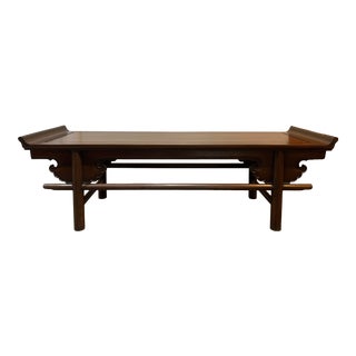 Antique Asian Rosewood Altar Bench For Sale