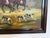 Large Vintage Oil Painting English Fox Hunt Horses Hounds Hunting Scene Art For Sale In Jacksonville, FL - Image 6 of 8