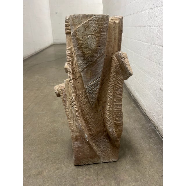 Sculpture Materials 1980s Brutalist 3-Tiered Pedestal Concrete Fountain or Planter - Supellex For Sale - Image 7 of 13