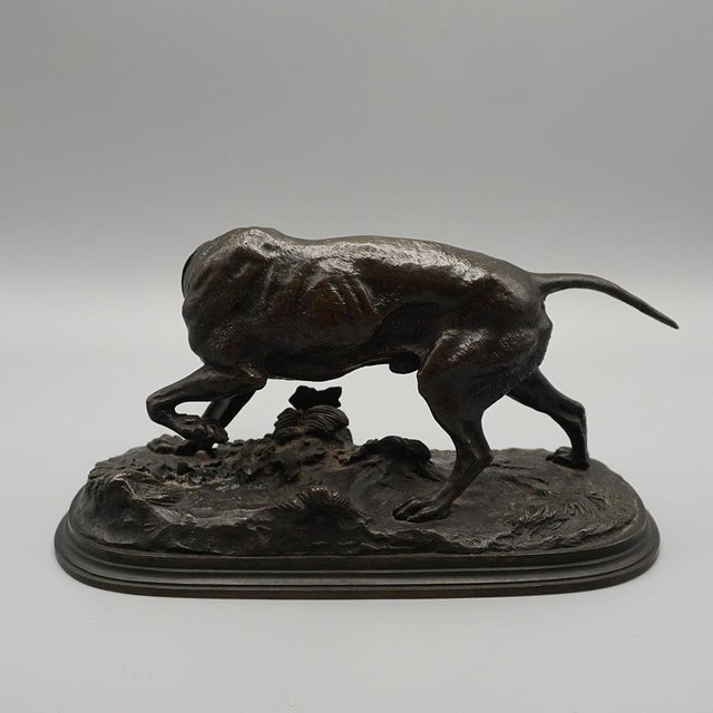 Metal Pierre Jules Mene, Pointer Dog, 1860s, Bronze For Sale - Image 7 of 12