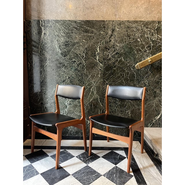 Danish Teak Dining Chairs from Dyrlund, 1960s, Set of 2 For Sale - Image 14 of 14