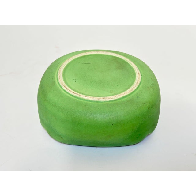 Large French Mid-Century Advertising Ceramic Ashtray Green and Black 1950s For Sale - Image 4 of 13