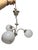 Art Deco Glass and Brass Chandelier, Poland, 1970s For Sale - Image 6 of 12