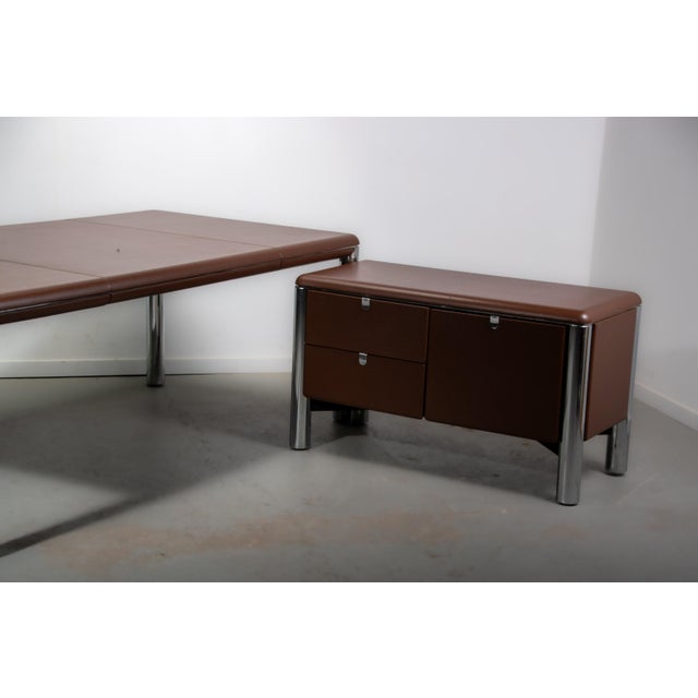 No. 3055D Table Desk and No. 3076 Credenza from KnollStudio, 1988 For Sale - Image 9 of 18