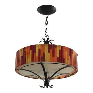 Moe Lighting 1960's Fiesta Pendant Light For Sale