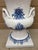 Monumental Blue & White Majolica Grecian Urn With Jupiter Ammon Motifs For Sale - Image 15 of 17