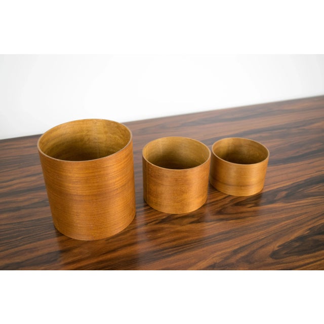 Japanese Modern Teak Nesting Containers For Sale In Detroit - Image 6 of 11