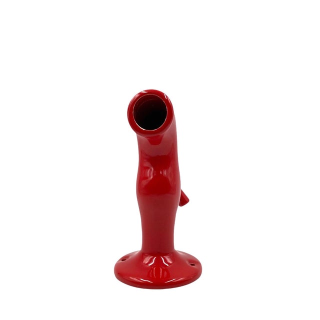 Red Tap Shaped Ceramic Sculpture by JC Peiré, France, 1970s For Sale - Image 16 of 18