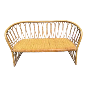 Charming Rattan Bench