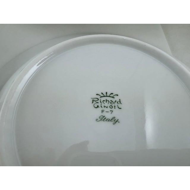 Richard Ginori 1970s Richard Ginori Rare Rimmed Cherry Soup Bowls - Italy - Set of 4 For Sale - Image 4 of 4