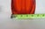 Persimmon Viking Glass Three Foil Persimmon Swung Vase Mid Century Large Floor Art 4754b For Sale - Image 8 of 18