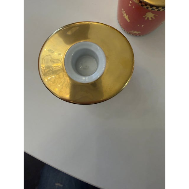 Bulgari Rosenthal Porcelain Candleholders Mani Al Vento Collection Late 20th Century a Pair For Sale In Miami - Image 6 of 8