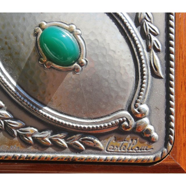 Italian Sterling Silver Table Top Mirror by Castellani For Sale - Image 16 of 18