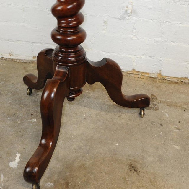 Antique Wooden Chess Table on Wheels, 19th Century For Sale - Image 9 of 14