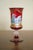 Mid 20th Century Vintage Italian Murano Hand Enameled Ruby Glass Chalice For Sale - Image 5 of 8