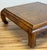Brown Vintage Burlwood Henredon Style Ming Leg Coffee Table For Sale - Image 8 of 10
