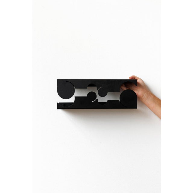Metal NVMD Clounds Floating Shelf in Black Steel from EMKO, Set of 2 For Sale - Image 7 of 9