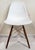 Contemporary Modern Walnut & Molded Plastic Eames for Herman Miller White Shell Chair For Sale - Image 3 of 18