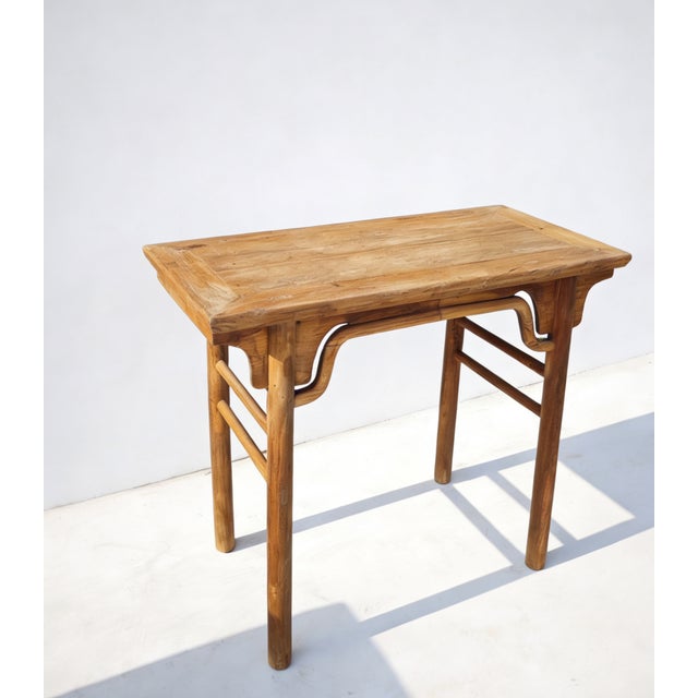 Chinese 19th Century Elm 38" Altar Table For Sale - Image 3 of 3