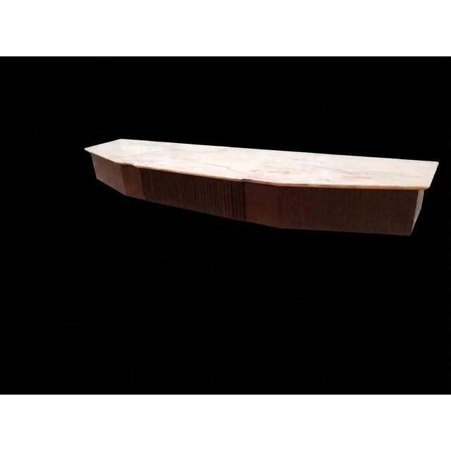 Marble and Wood Wall Console Table by Osvaldo Borsani, Italy, 1950s For Sale - Image 18 of 18