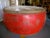 Red 1930s Gigantic Asian Drum For Sale - Image 8 of 11