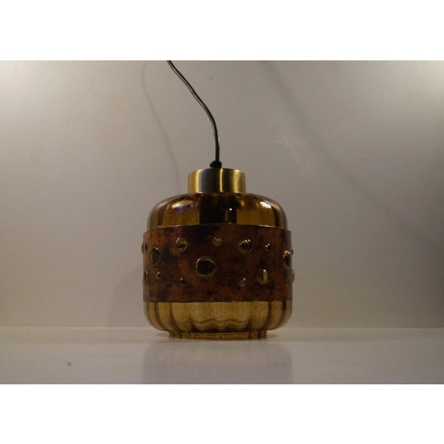 Brown Mid-Century Brutalist Pendant Lamp by Nanny Still, 1960s For Sale - Image 8 of 8