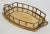 VIntage Brass Faux Bamboo Gallery Tray For Sale - Image 4 of 6