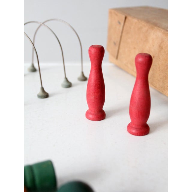 1930s J Pressman Parlor Croquet Set For Sale - Image 6 of 12
