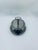 A two-tiered rotating cake stand in a vintage style from the 1960s/1970s, made of stainless steel. This silver-colored...