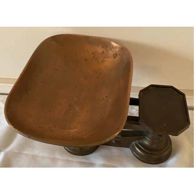 Antique Wrought Iron and Copper Balance Scales For Sale In New York - Image 6 of 8