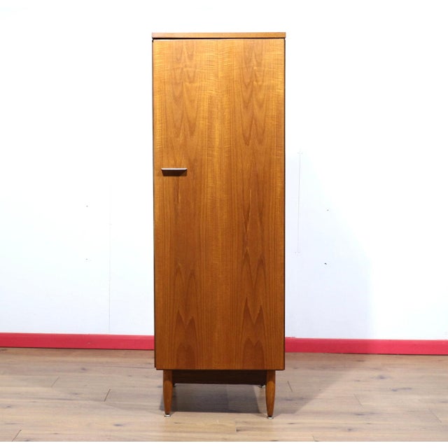 Mid Century Modern Vintage Teak Single Armoire Wardrobe by White and Newton Danish Style For Sale - Image 4 of 15