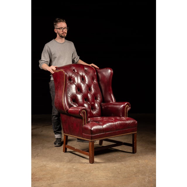 c. 1980s; Hancock and Moore, Inc. - Taylorsville, NC This piece features a deep, rich shade of red that retains high...