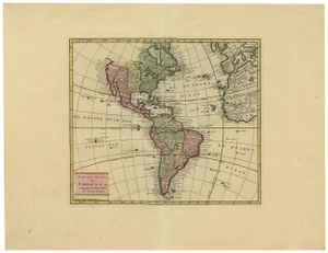 Map of North and South America and Western Part of Africa, 1744