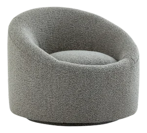 Pasargad Home Sienna Swivel Base Fabric Armchair