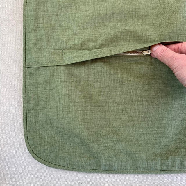 Schumacher Designer Schumacher French General "Woodland Foliage" Green Gold Raspberry-Red Botanical Floral Pillow Covers- Pair For Sale - Image 4 of 7