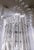 Transparent 1970s Large 50 Inch Tall Mid-Century Modern Lucite and Chrome Waterfall U-Shaped Chandelier For Sale - Image 8 of 15