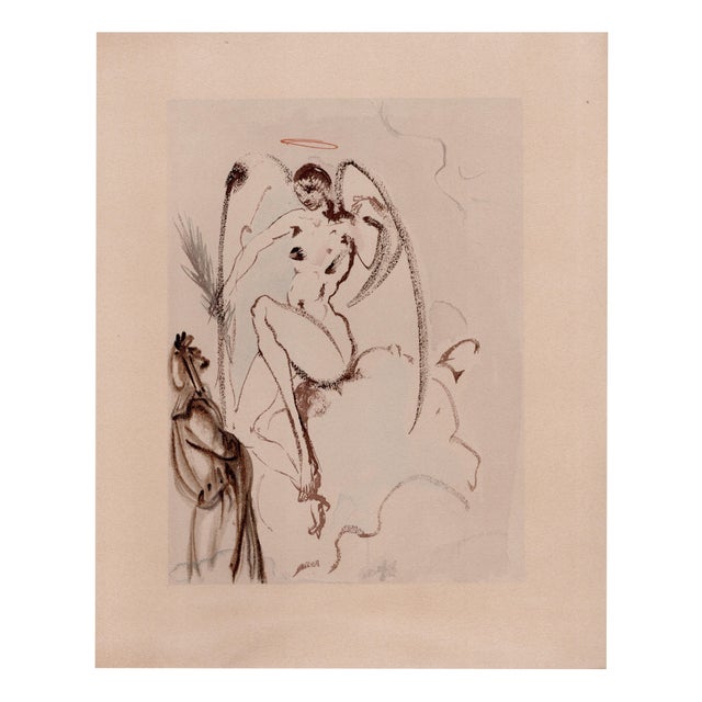 Salvador Dali, The Faithful Angels, 1964, Woodcut For Sale - Image 9 of 9