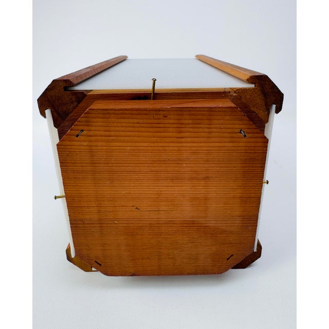 Vintage Japanese Wood Lantern With Translucent Panels For Sale - Image 12 of 14