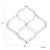 Silver Lattice Mirror For Sale - Image 8 of 9
